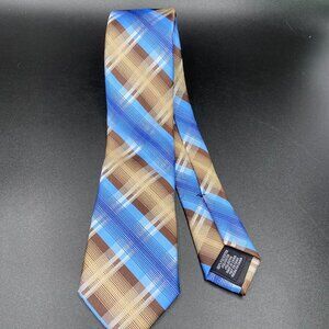 Perry Ellis Portfolio Necktie 58" Multicolor Plaid Office Business
